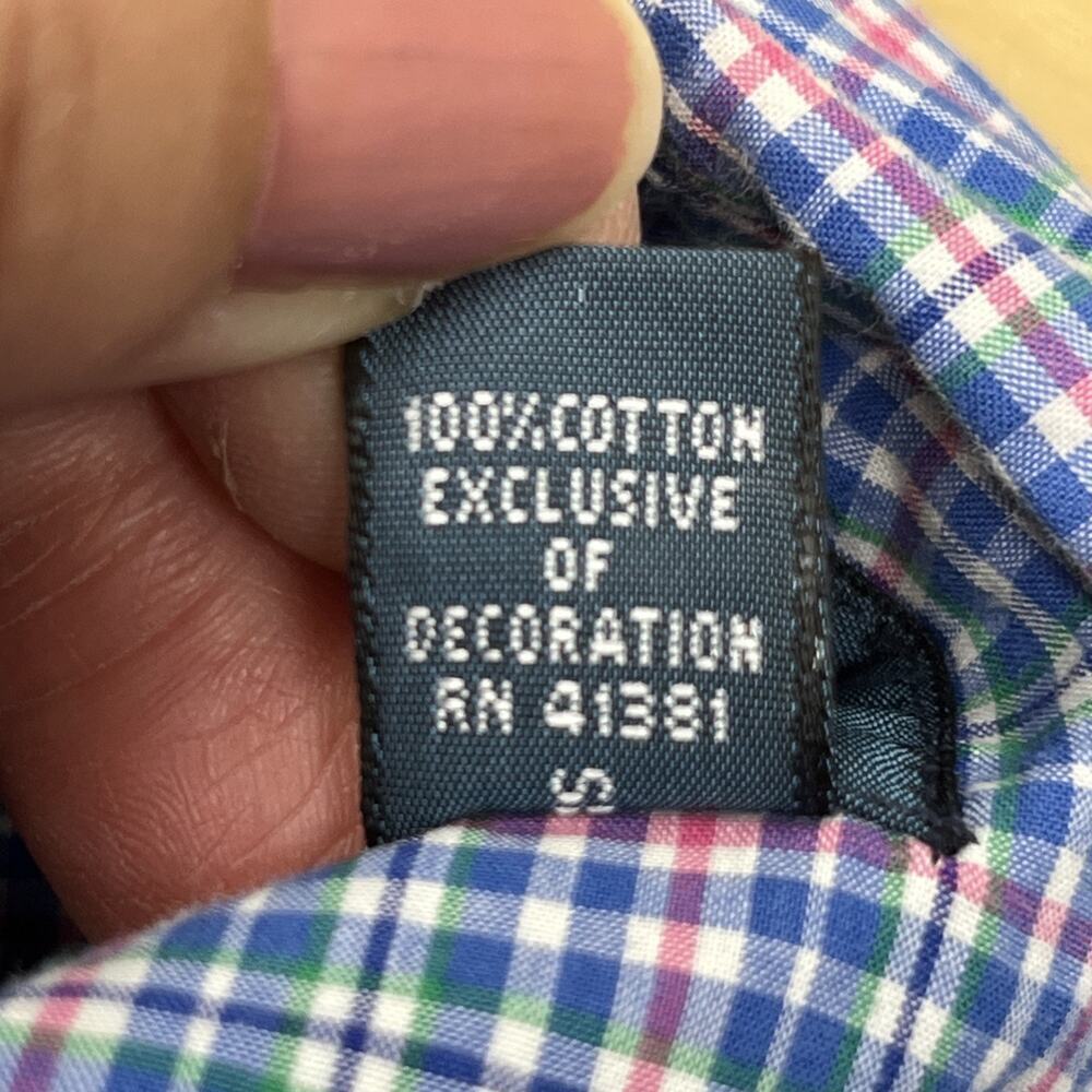 Vintage Ralph Lauren Classic Fit Multi Colorful Button Down Shirt Size L Preppy - Picture 3 of 12
